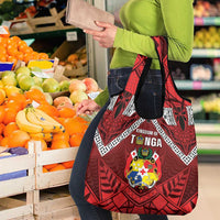 Tonga Emancipation Day Grocery Bag Tongan Kupesi Pattern LT05 - Polynesian Pride