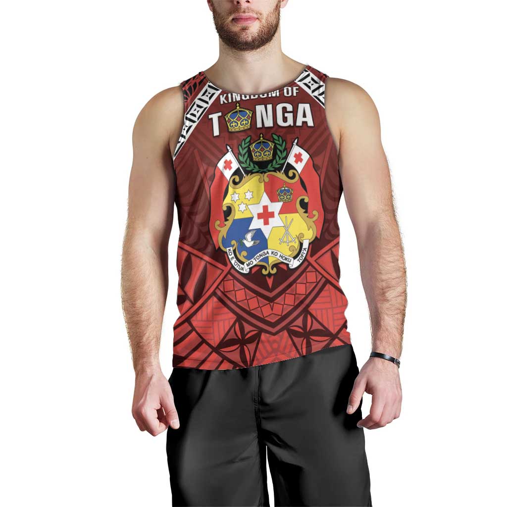 Tonga Emancipation Day Men Tank Top Tongan Kupesi Pattern LT05 - Polynesian Pride