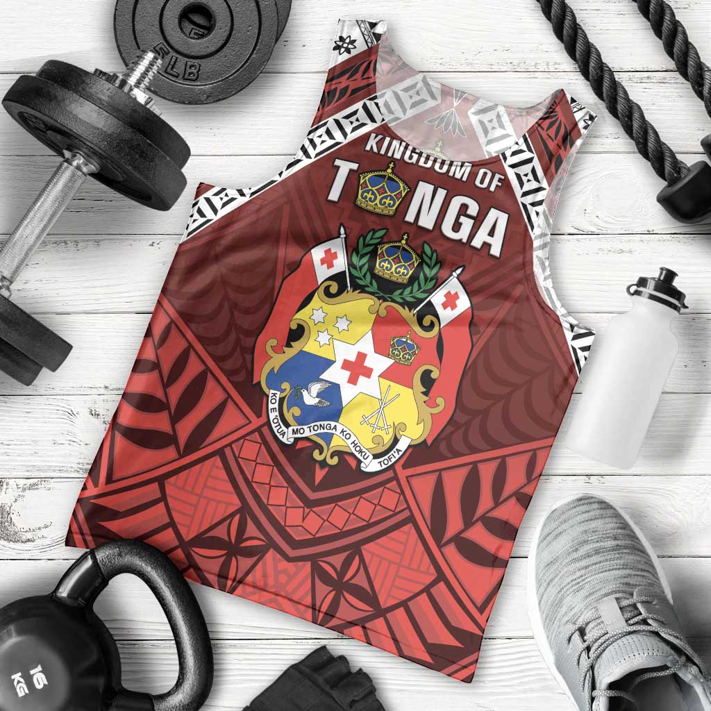 Tonga Emancipation Day Men Tank Top Tongan Kupesi Pattern LT05 - Polynesian Pride