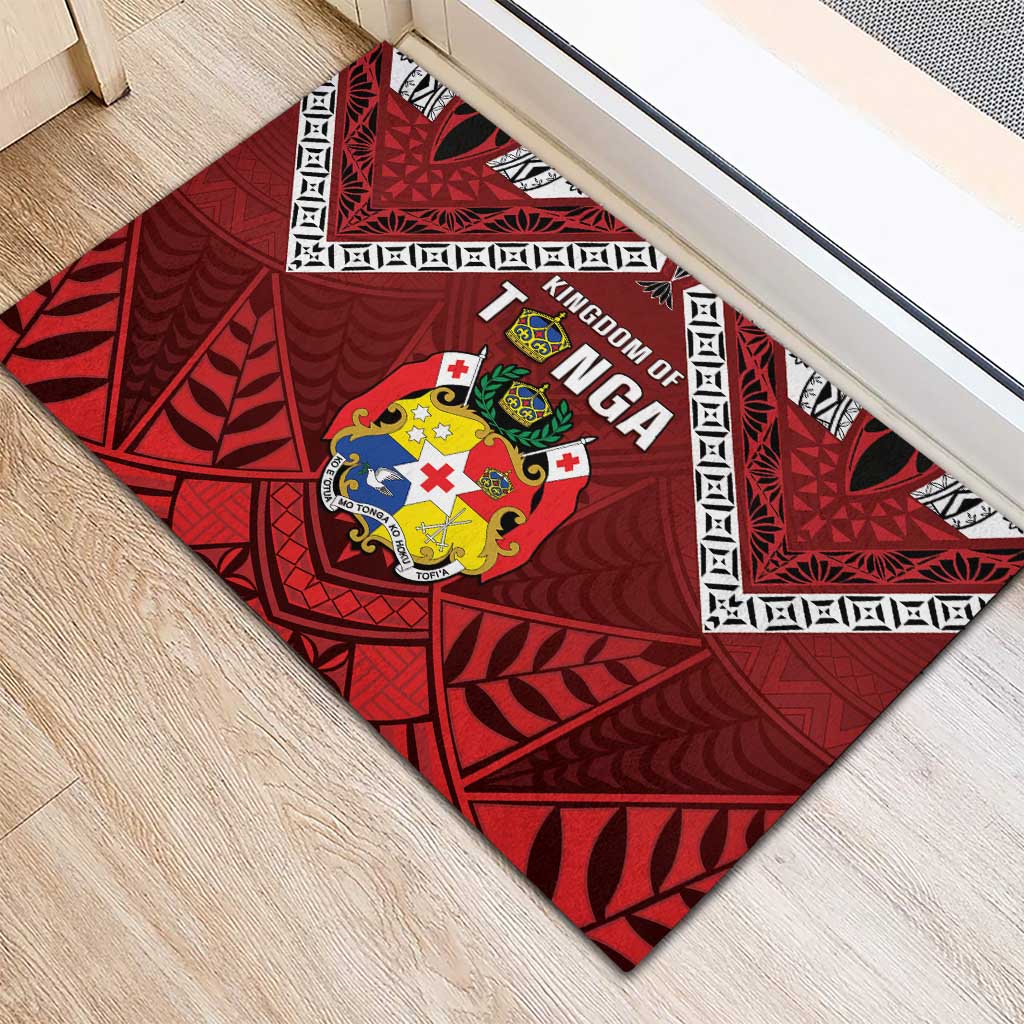 Tonga Emancipation Day Rubber Doormat Tongan Kupesi Pattern LT05 - Polynesian Pride