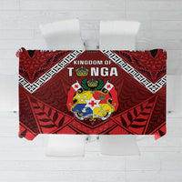 Tonga Emancipation Day Tablecloth Tongan Kupesi Pattern LT05 Red - Polynesian Pride