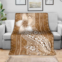 Tonga Kupesi Ngatu Blanket Vintage Brown Plumeria LT05 - Polynesian Pride