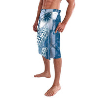 Tonga Kupesi Ngatu Lavalava Vintage Blue Plumeria