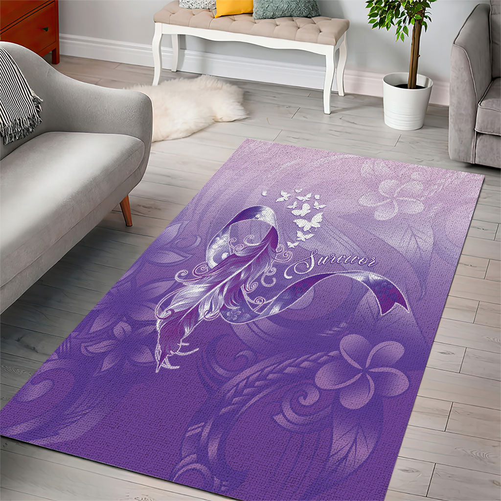Lupus Awareness Month Area Rug Polynesian Style