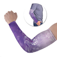 Lupus Awareness Month Arm Sleeves Polynesian Style LT05 Set of 2 Lilac - Polynesian Pride