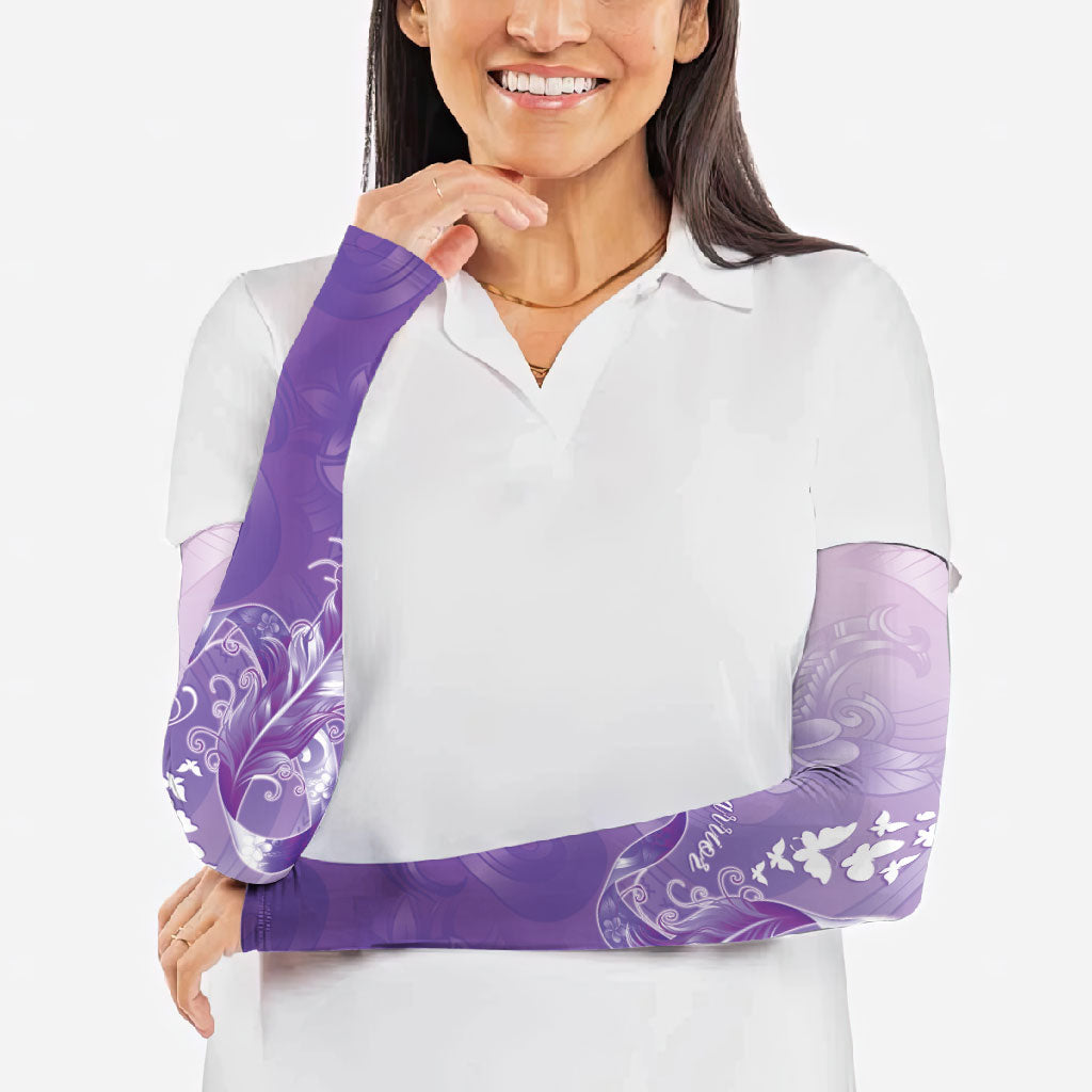 Lupus Awareness Month Arm Sleeves Polynesian Style LT05 - Polynesian Pride