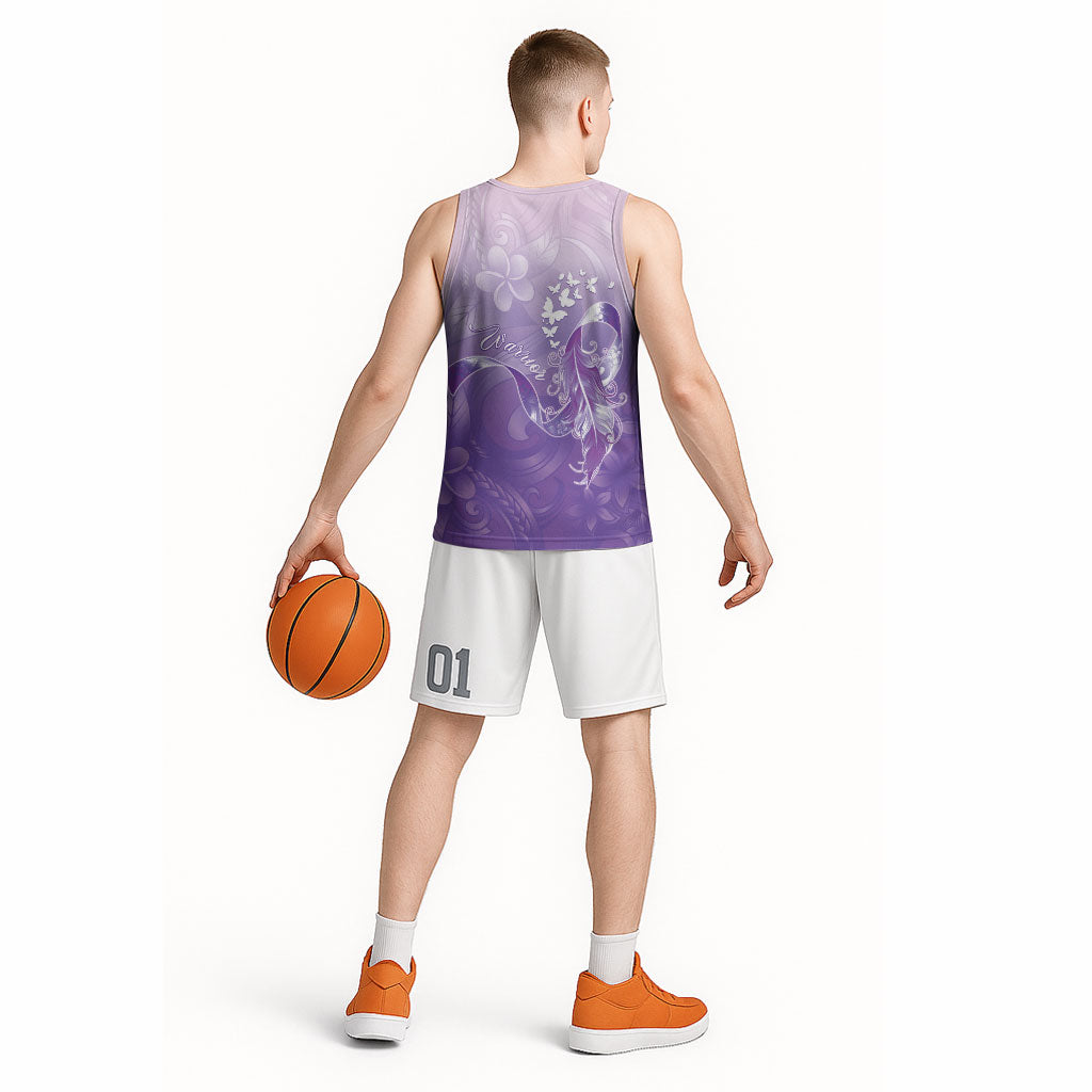 Lupus Awareness Month Basketball Jersey Polynesian Style LT05 - Polynesian Pride