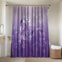Lupus Awareness Month Bathroom Set Polynesian Style LT05 Shower Curtain Only Lilac - Polynesian Pride