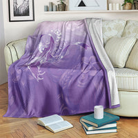 Lupus Awareness Month Blanket Polynesian Style LT05 Lilac - Polynesian Pride