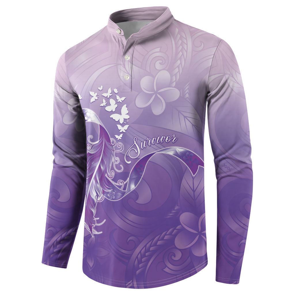 Lupus Awareness Month Button Sweatshirt Polynesian Style LT05 - Polynesian Pride