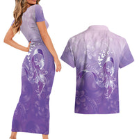 Lupus Awareness Month Couples Matching Short Sleeve Bodycon Dress and Hawaiian Shirt Polynesian Style LT05 - Polynesian Pride