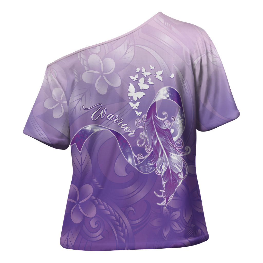 Lupus Awareness Month Cross Shoulder Shirt Polynesian Style LT05 - Polynesian Pride