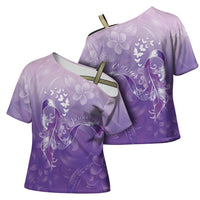 Lupus Awareness Month Cross Shoulder Shirt Polynesian Style LT05 - Polynesian Pride