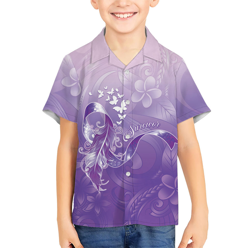 Lupus Awareness Month Family Matching Off Shoulder Maxi Dress and Hawaiian Shirt Polynesian Style