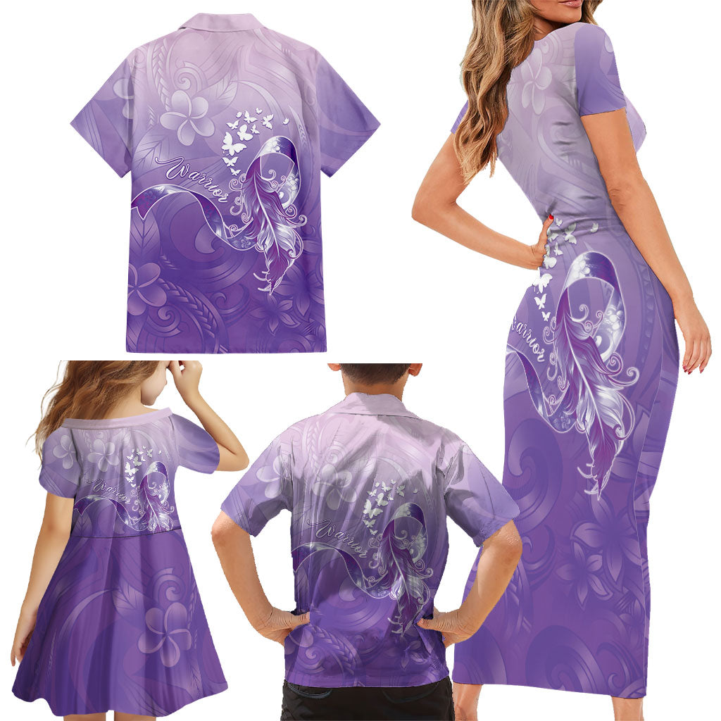 Lupus Awareness Month Family Matching Short Sleeve Bodycon Dress and Hawaiian Shirt Polynesian Style