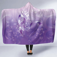 Lupus Awareness Month Hooded Blanket Polynesian Style