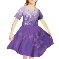 Lupus Awareness Month Kid Short Sleeve Dress Polynesian Style LT05 - Polynesian Pride
