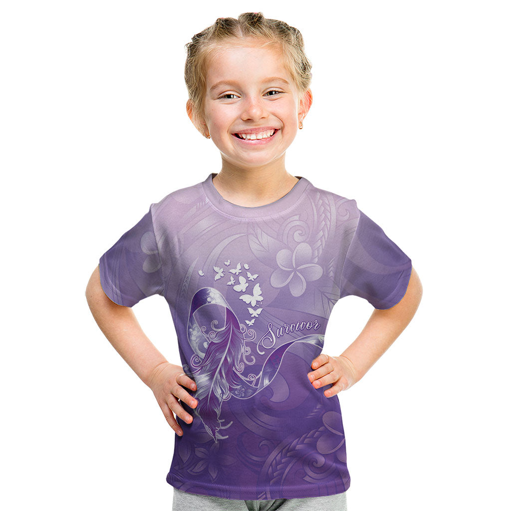 Lupus Awareness Month Kid T Shirt Polynesian Style LT05 Lilac - Polynesian Pride
