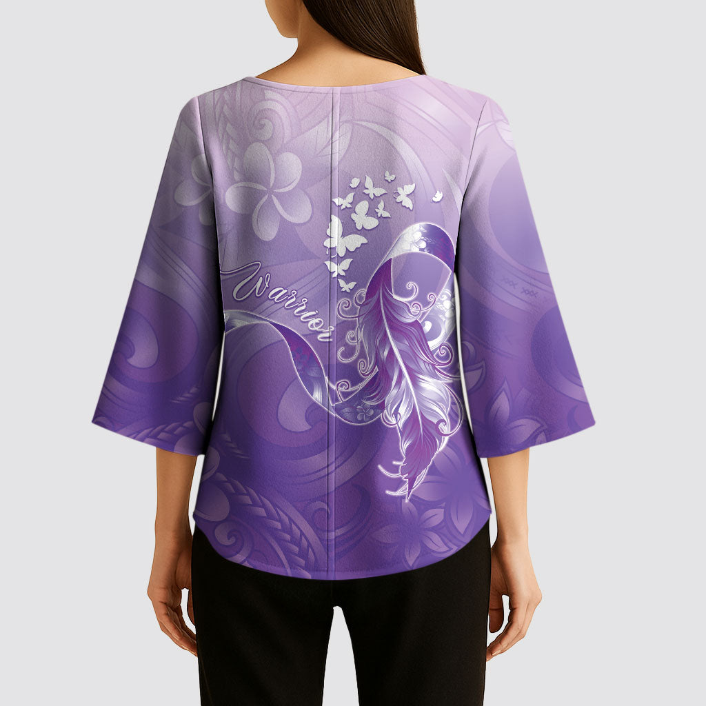 Lupus Awareness Month Kimono Sleeve Blouse Polynesian Style LT05 - Polynesian Pride