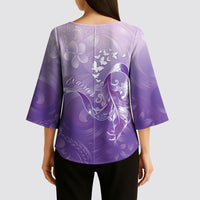 Lupus Awareness Month Kimono Sleeve Blouse Polynesian Style LT05 - Polynesian Pride