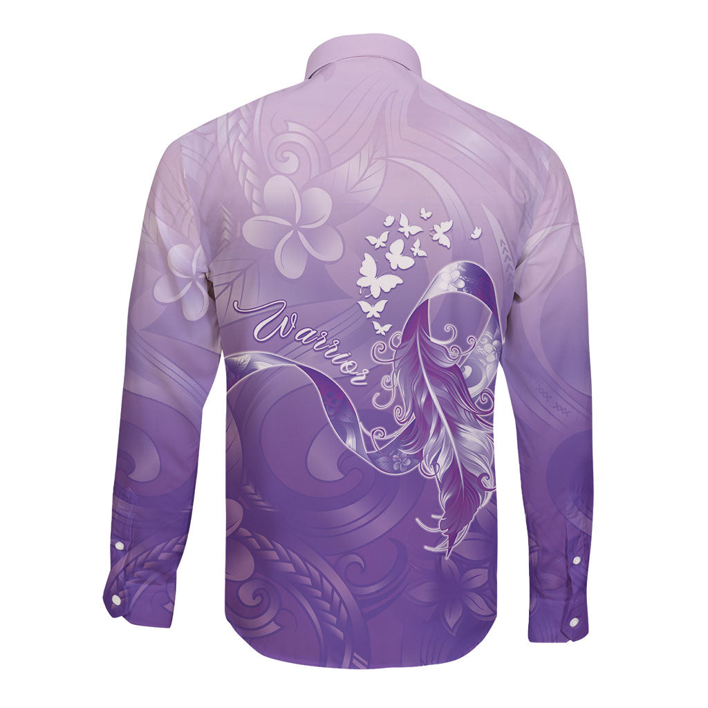 Lupus Awareness Month Long Sleeve Button Shirt Polynesian Style LT05 - Polynesian Pride
