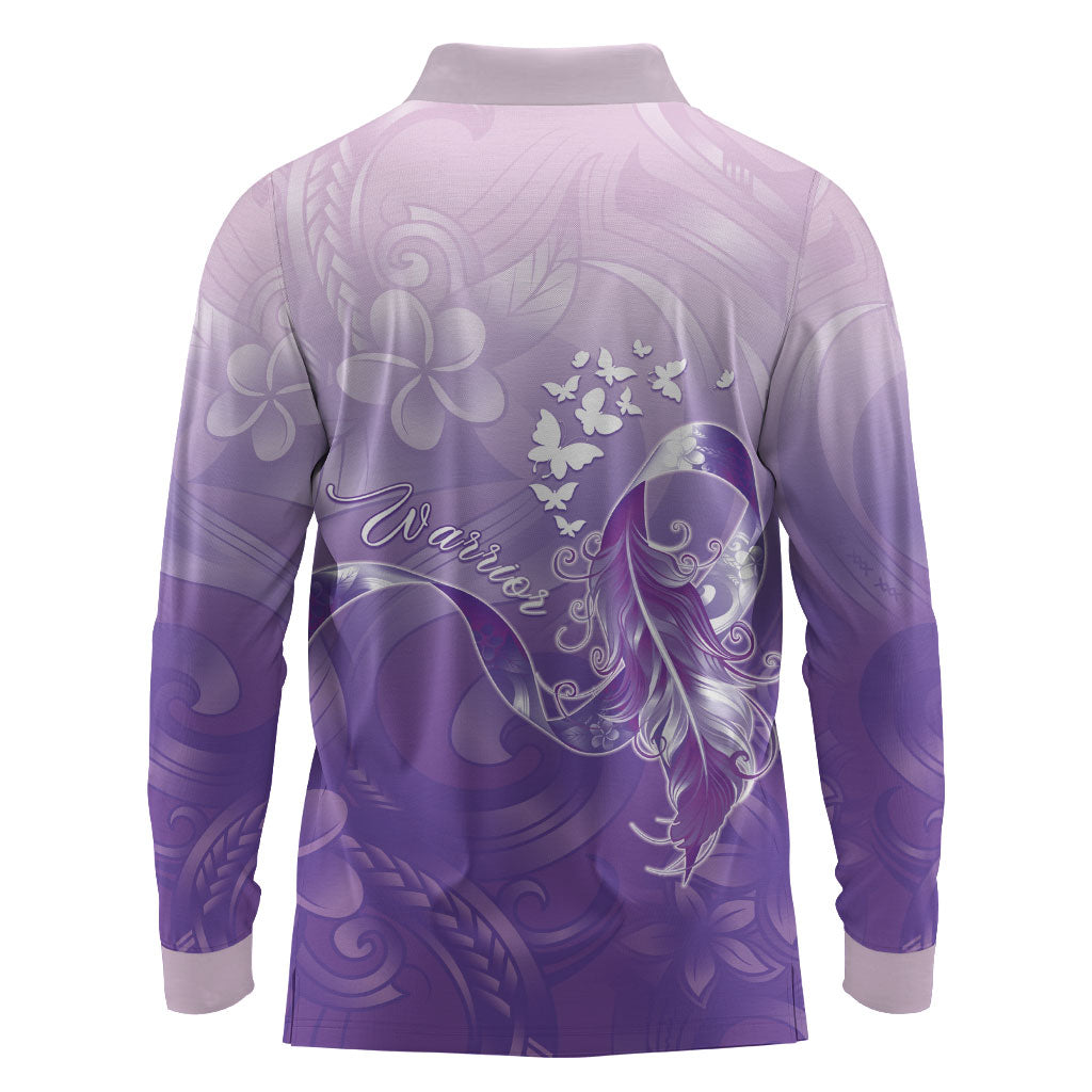 Lupus Awareness Month Long Sleeve Polo Shirt Polynesian Style LT05 - Polynesian Pride