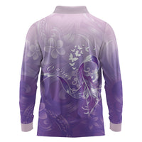 Lupus Awareness Month Long Sleeve Polo Shirt Polynesian Style LT05 - Polynesian Pride