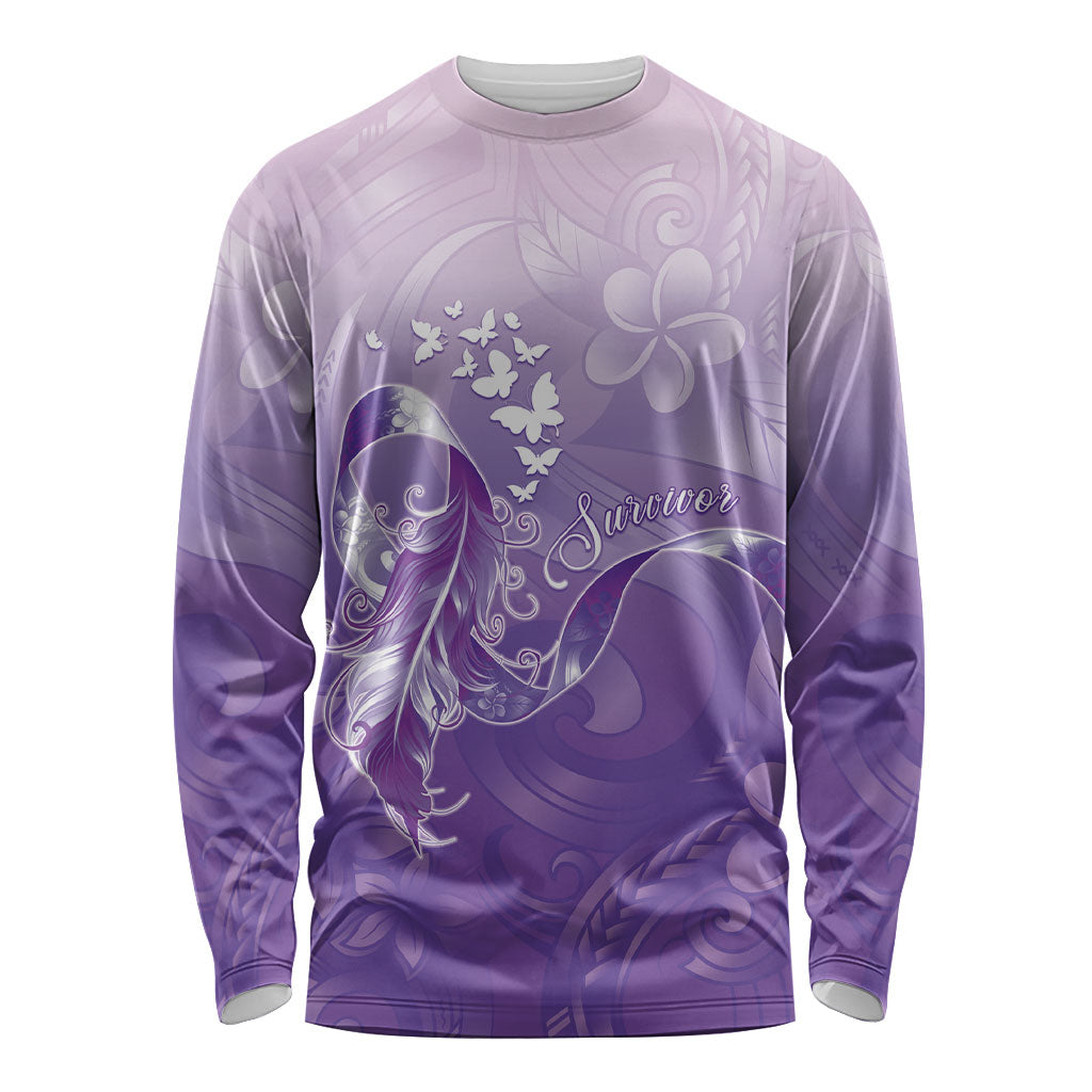 Lupus Awareness Month Long Sleeve Shirt Polynesian Style LT05 Unisex Lilac - Polynesian Pride