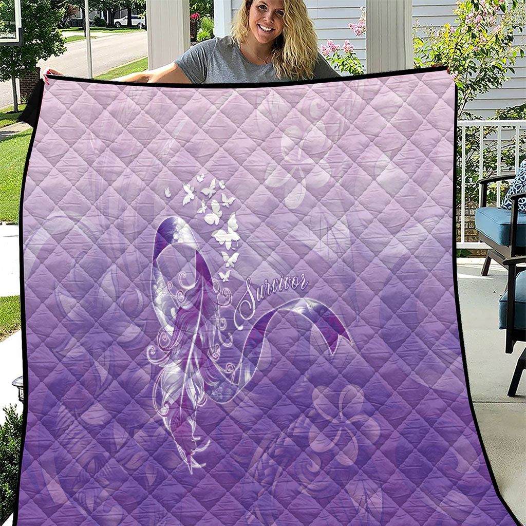 Lupus Awareness Month Quilt Polynesian Style LT05 Lilac - Polynesian Pride