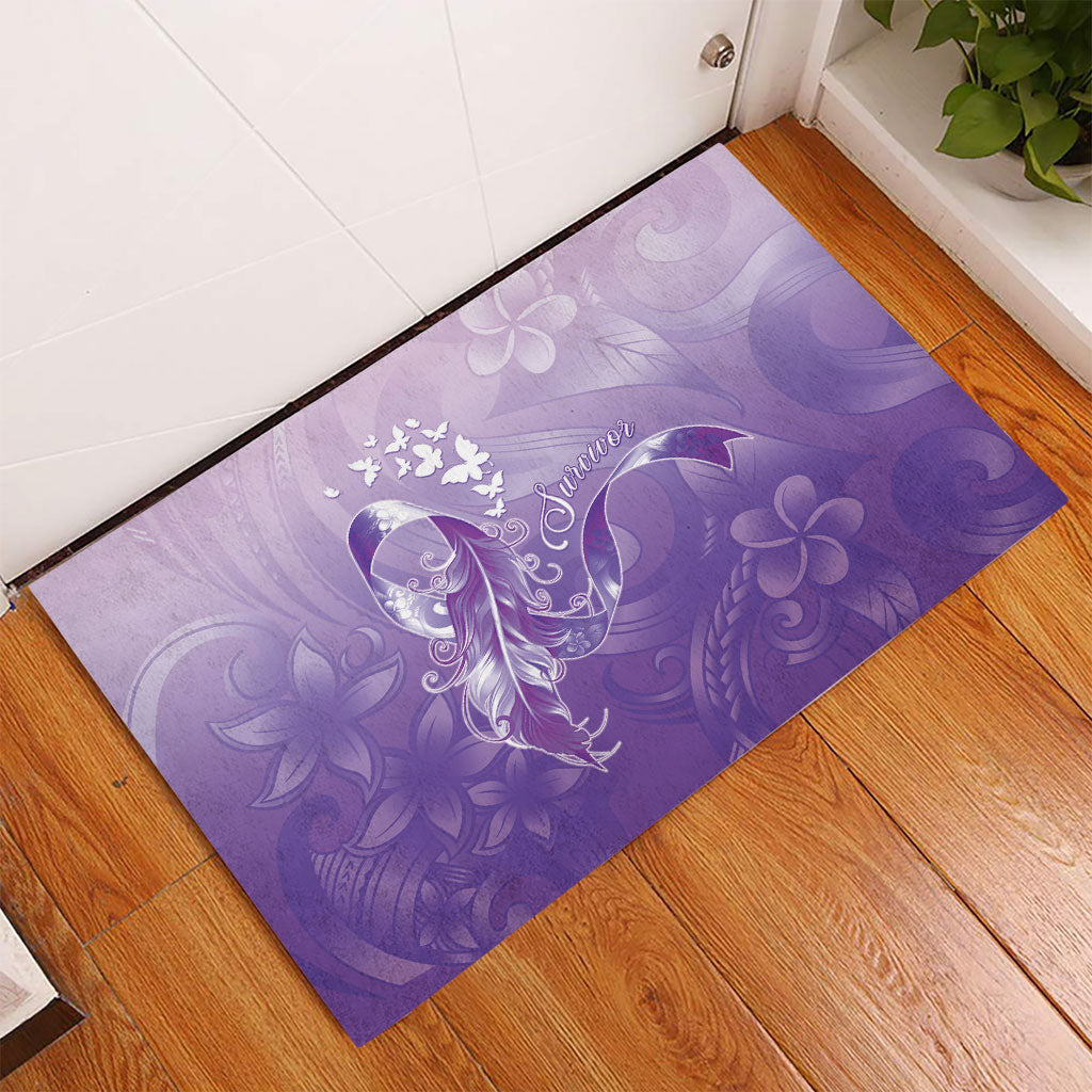 Lupus Awareness Month Rubber Doormat Polynesian Style LT05 - Polynesian Pride