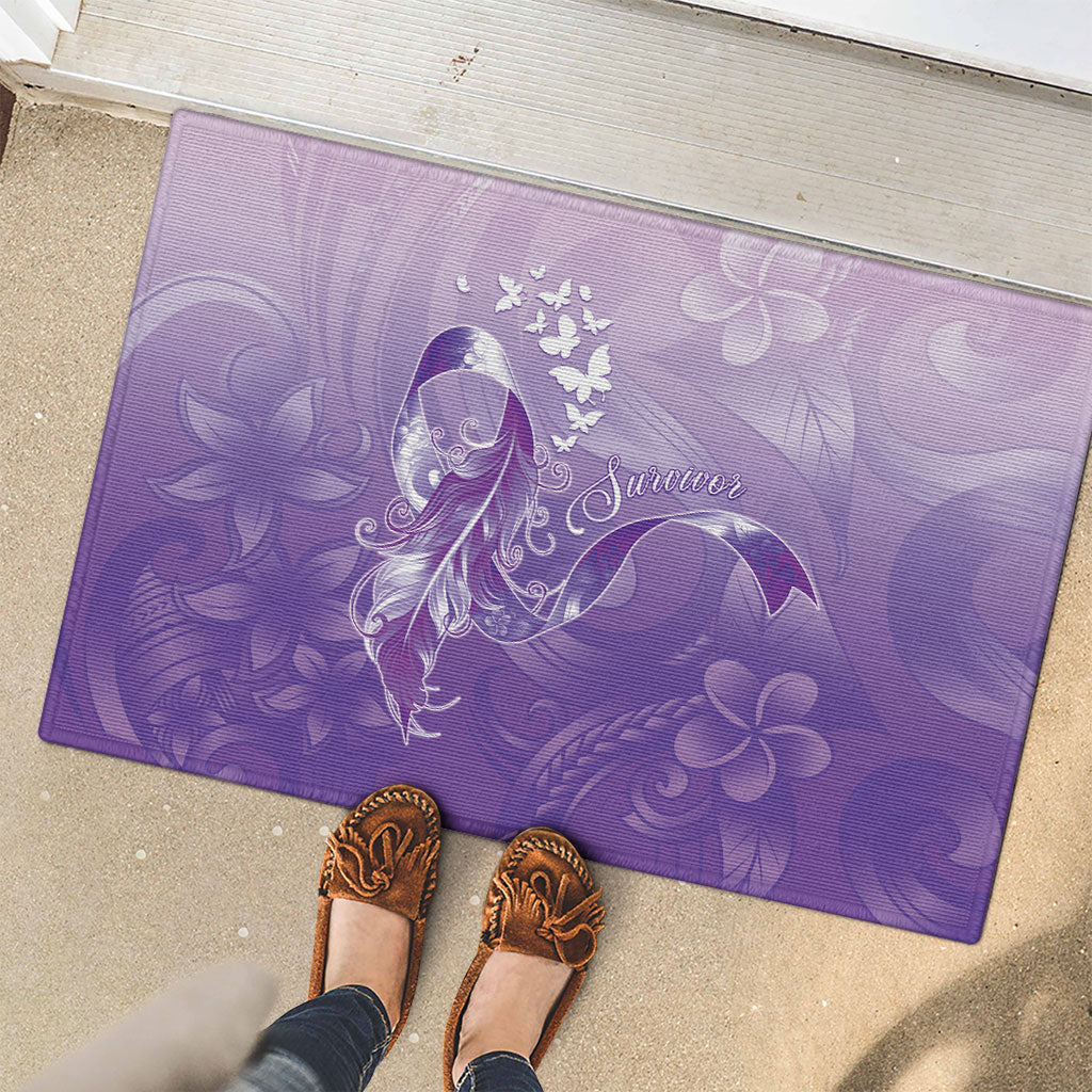 Lupus Awareness Month Rubber Doormat Polynesian Style LT05 - Polynesian Pride