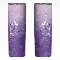 Lupus Awareness Month Skinny Tumbler Polynesian Style LT05 Lilac - Polynesian Pride