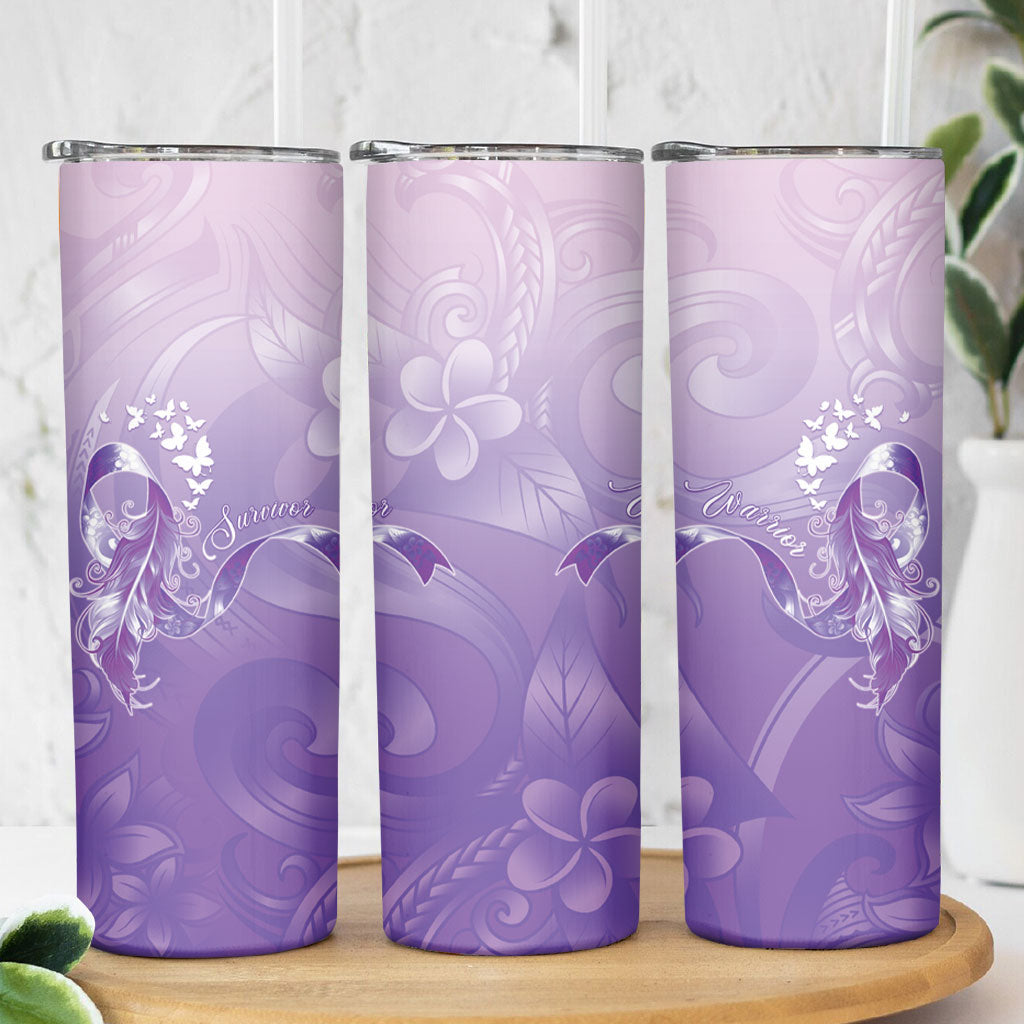 Lupus Awareness Month Skinny Tumbler Polynesian Style LT05 - Polynesian Pride