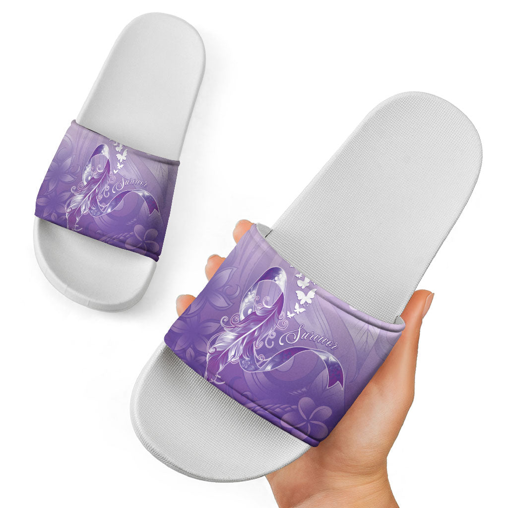 Lupus Awareness Month Slide Sandals Polynesian Style LT05 - Polynesian Pride