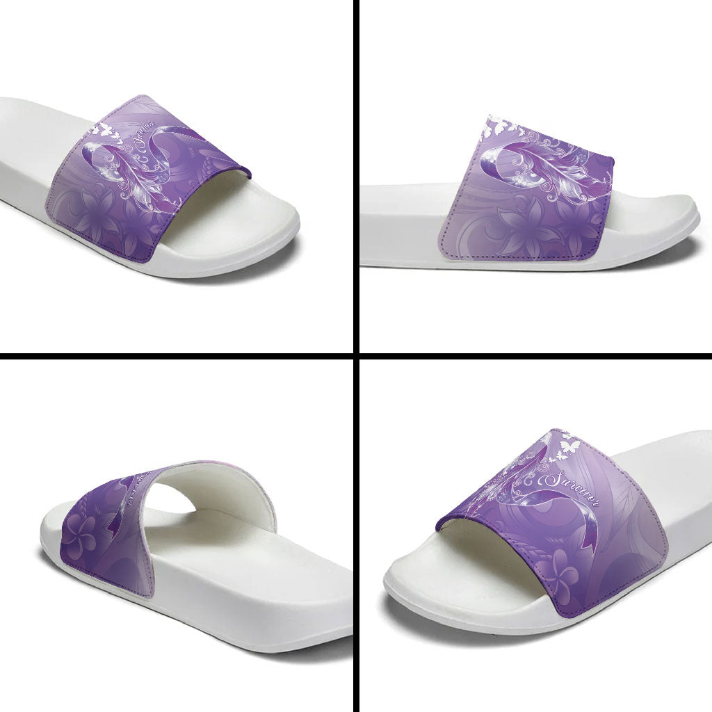 Lupus Awareness Month Slide Sandals Polynesian Style LT05 - Polynesian Pride