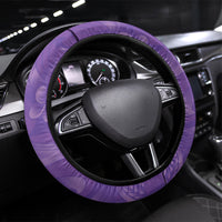 Lupus Awareness Month Steering Wheel Cover Polynesian Style LT05 Universal Fit Lilac - Polynesian Pride