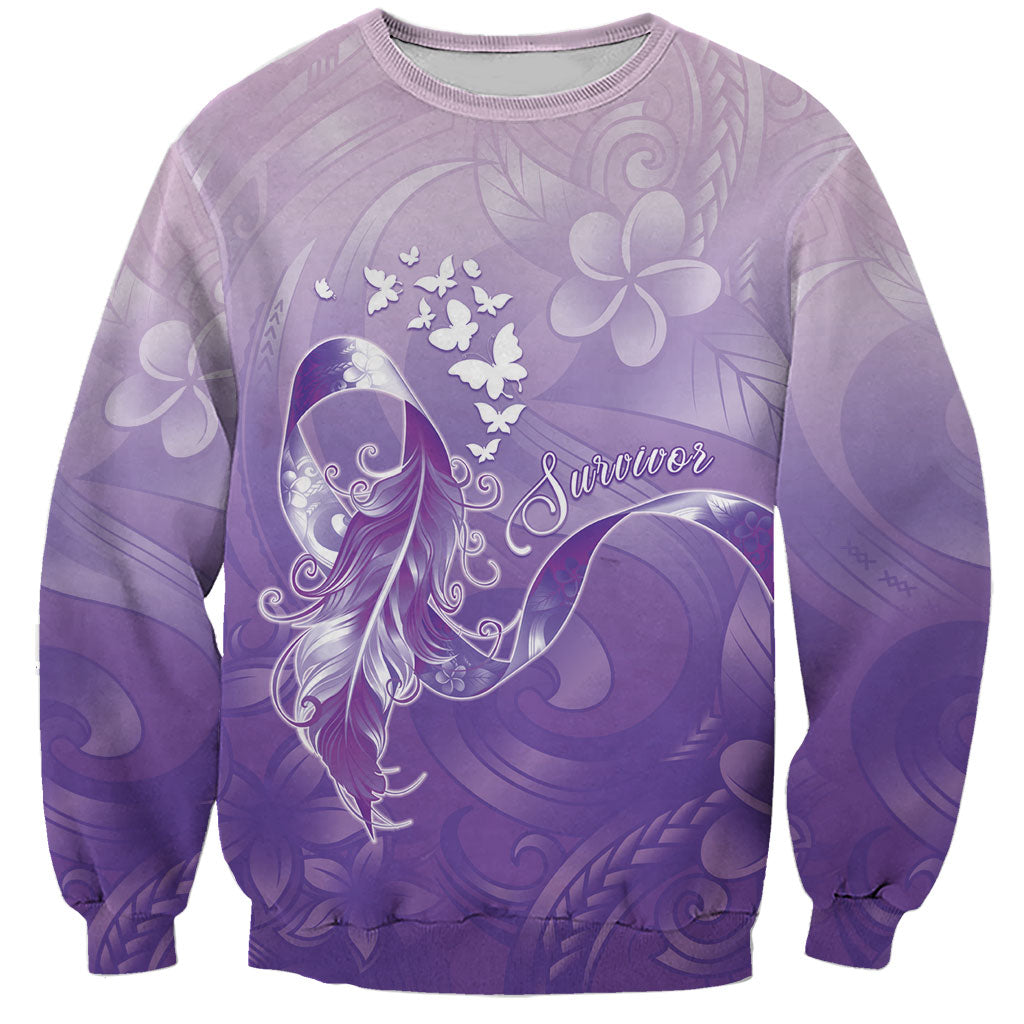 Lupus Awareness Month Sweatshirt Polynesian Style LT05 Unisex Lilac - Polynesian Pride