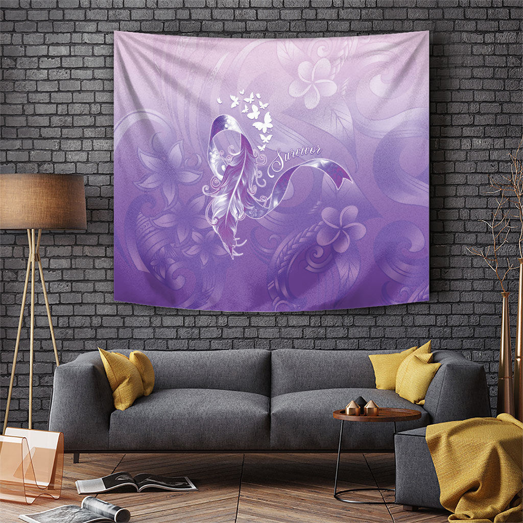 Lupus Awareness Month Tapestry Polynesian Style LT05 Lilac - Polynesian Pride