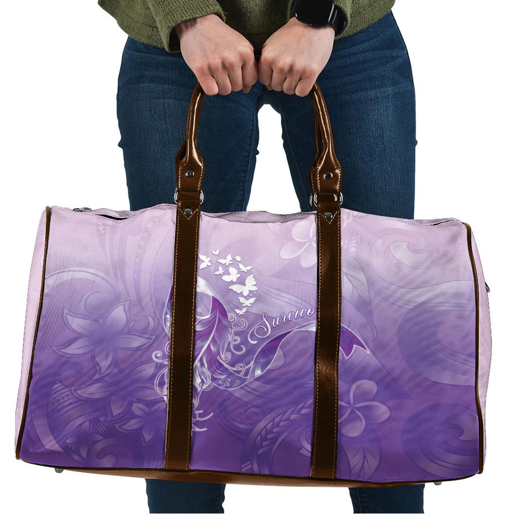 Lupus Awareness Month Travel Bag Polynesian Style LT05 Lilac - Polynesian Pride