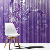 Lupus Awareness Month Window Curtain Polynesian Style LT05 - Polynesian Pride