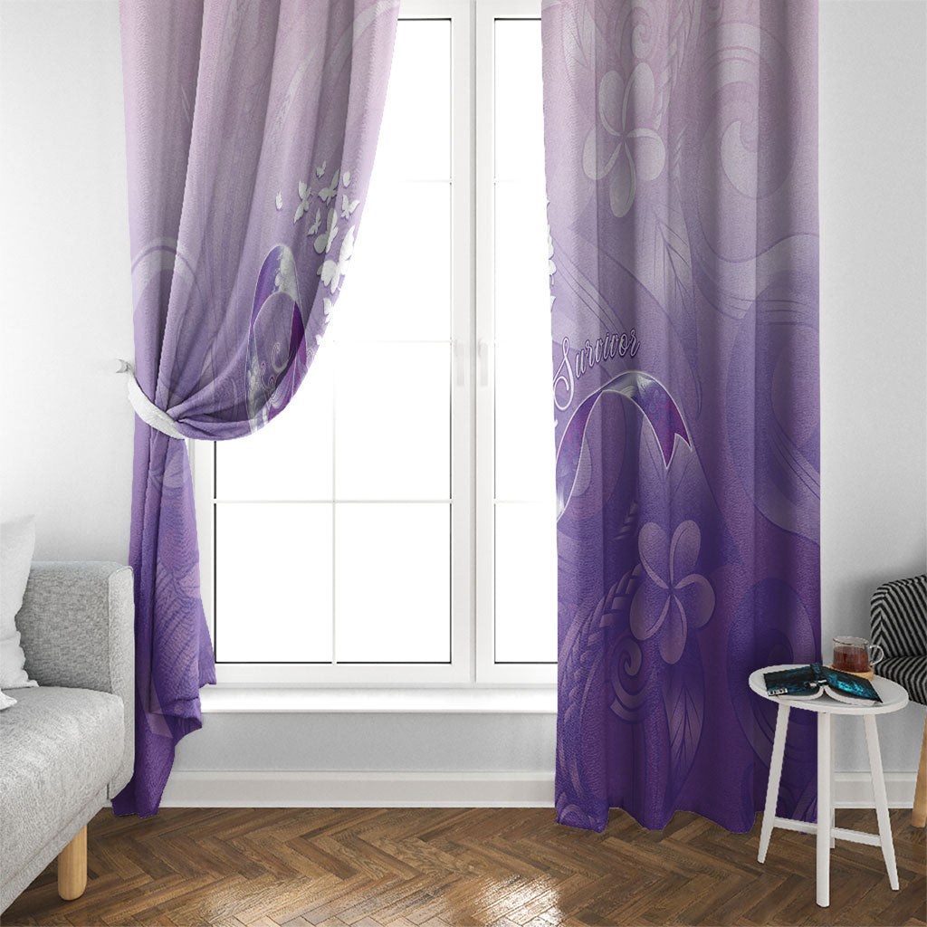 Lupus Awareness Month Window Curtain Polynesian Style LT05 - Polynesian Pride