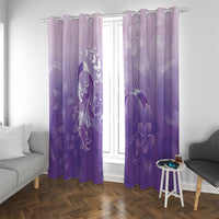 Lupus Awareness Month Window Curtain Polynesian Style LT05 With Grommets Lilac - Polynesian Pride