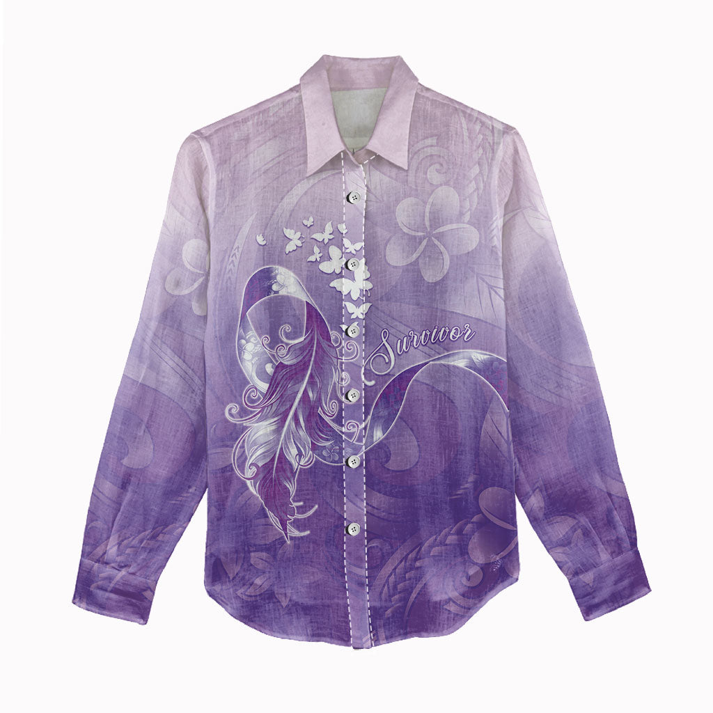 Lupus Awareness Month Women Casual Shirt Polynesian Style LT05 - Polynesian Pride