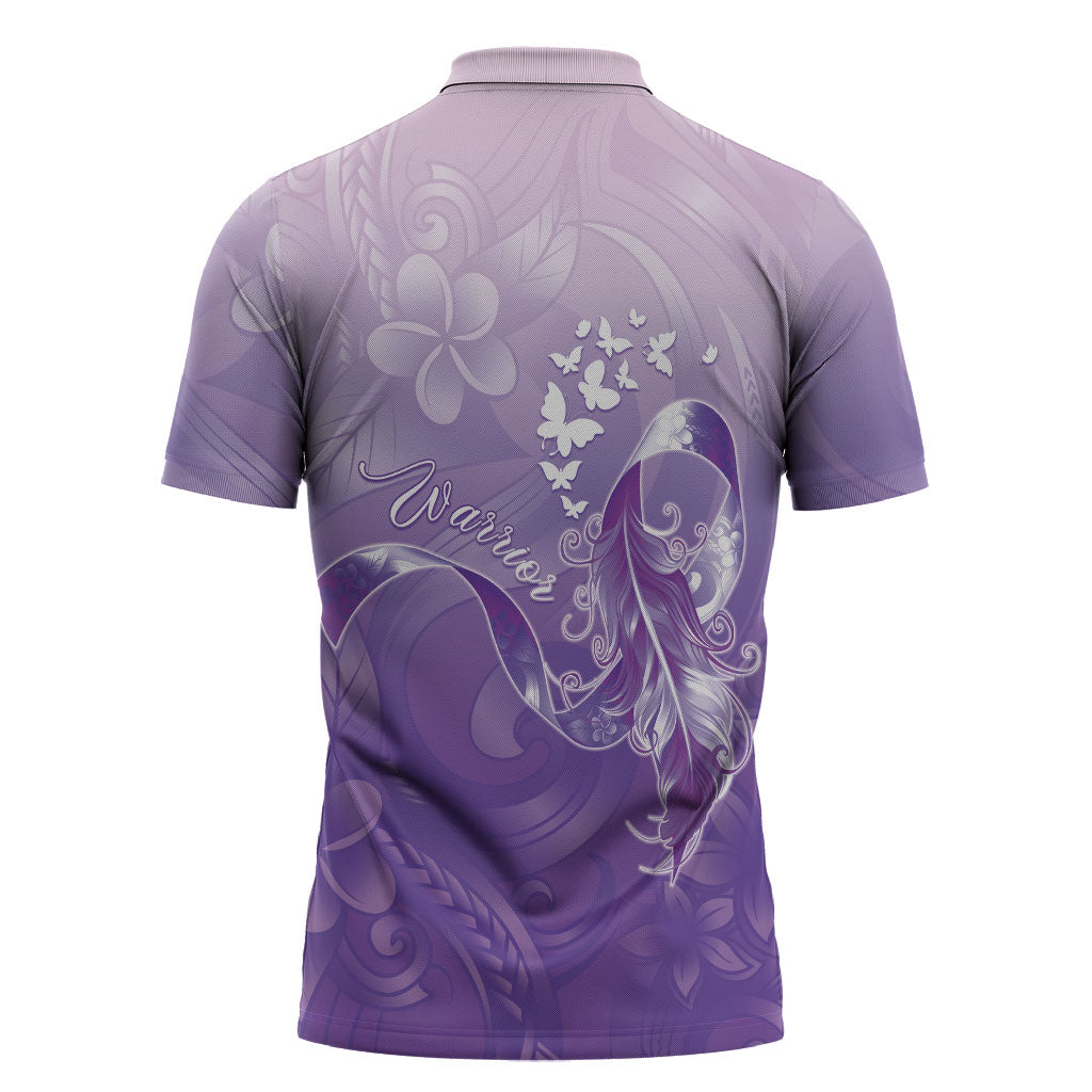 Lupus Awareness Month Zipper Polo Shirt Polynesian Style LT05 - Polynesian Pride