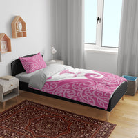 Personalised New Zealand Nurse Bedding Set Maori Koru Pink Version LT05 - Polynesian Pride
