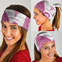 Personalised New Zealand Nurse Neck Gaiter Maori Koru Pink Version LT05 - Polynesian Pride