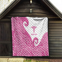 Personalised New Zealand Nurse Quilt Maori Koru Pink Version LT05 - Polynesian Pride