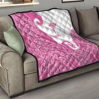 Personalised New Zealand Nurse Quilt Maori Koru Pink Version LT05 - Polynesian Pride