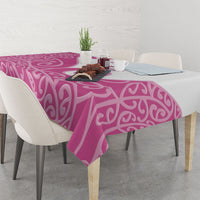 Personalised New Zealand Nurse Tablecloth Maori Koru Pink Version LT05 - Polynesian Pride