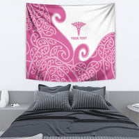 Personalised New Zealand Nurse Tapestry Maori Koru Pink Version LT05 - Polynesian Pride